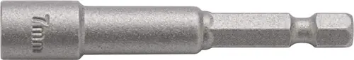 DOPSLEUTELBIT MET 6-KANT AANDRIJVING SLEUTELWIJDTE 10 MM LENGTE 60 MM MET MAGNEE