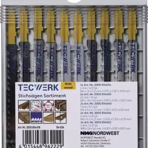 DECOUPEERZAAG-ASSORTIMENT 10-DELIG VOOR METAAL TECWERK