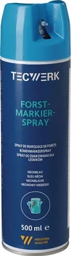 BOMENMARKEERSPRAY NEONBLAUW 500 ML SPUITBUS TECWERK