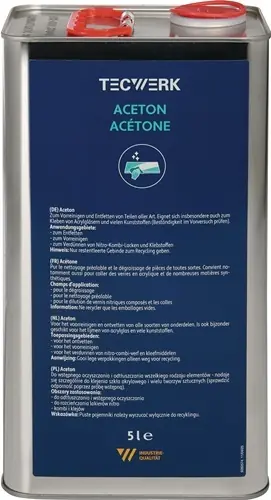 ACETON 6 L VLOEISTOFVAT TECWERK