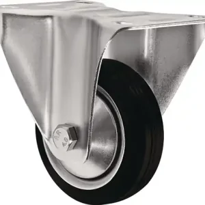 BOKWIEL WIEL D. 200MM DRAAGVERMOGEN 205KG MASSIEF RUBBER PLAAT L135XB110MM TW