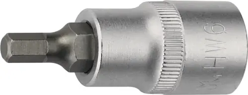 DOPSLEUTELBIT 1/2 INCH BINNEN-6-KANT SLEUTELWIJDTE 8 MM LENGTE 55 MM TECWERK