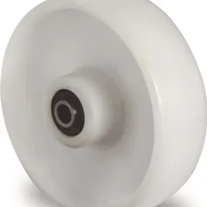 RESERVE-WIEL WIEL D. 80MM DRAAGVERMOGEN 130KG POLYAMIDE WIT AS-D. 12MM NAAFLE
