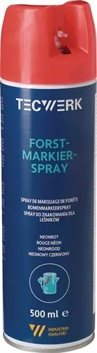 BOMENMARKEERSPRAY NEONROOD 500 ML SPUITBUS TECWERK