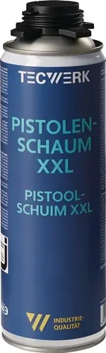1C-PISTOOLSCHUIM XXL 500 ML B2 GRIJS ZONDER WEGWERPHANDSCHOENEN BUS TECWERK