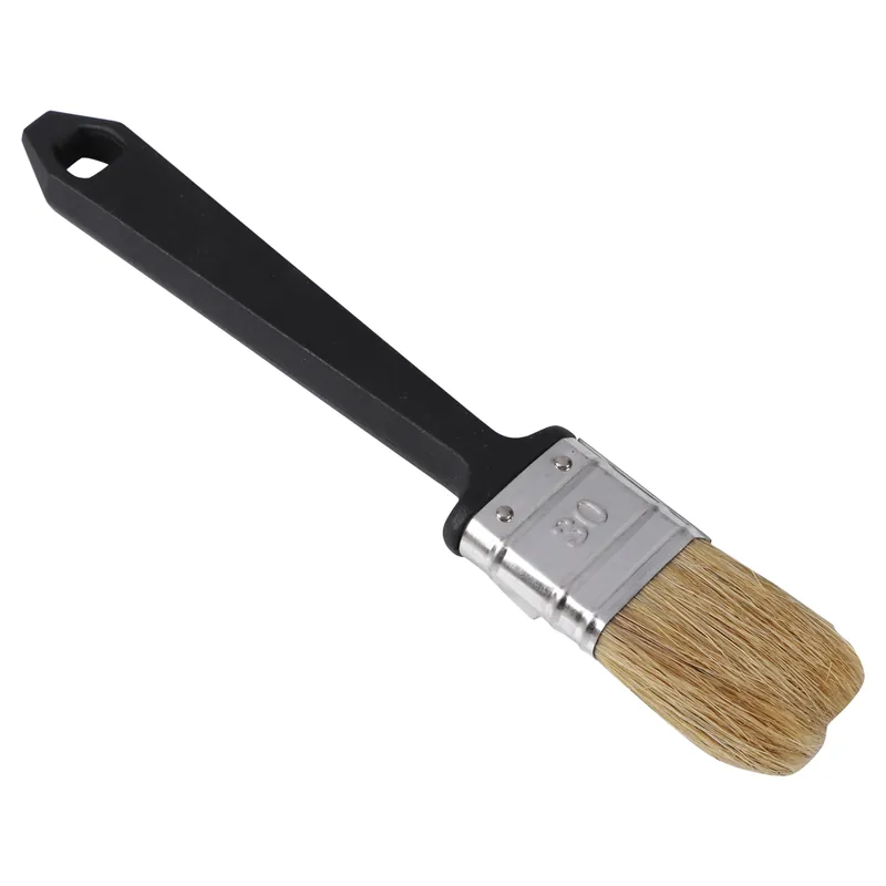 COPENHAGEN PRO WEGWERP PLATTE KWAST , MT. 30, WIT CHINEES VARKENSHAAR,