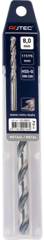 ROTEC METAALBOOR HSS-G 8.5 MM METAALBOREN DIN338