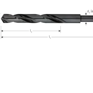 HSS-R SPIRAALBOOR, DIN 338, TYPE N, D2=13, ø23,0