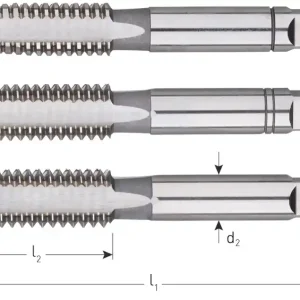 HSS HANDTAPPENSET, 3-DLG., DIN 352, UNC 1/4"-20