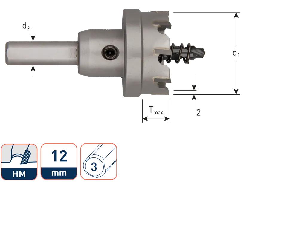 HM GATFREES 'EASY', TMAX=12, ø64,0