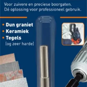 DIAMANTTEGELBOOR '758' (NAT), ø8X30