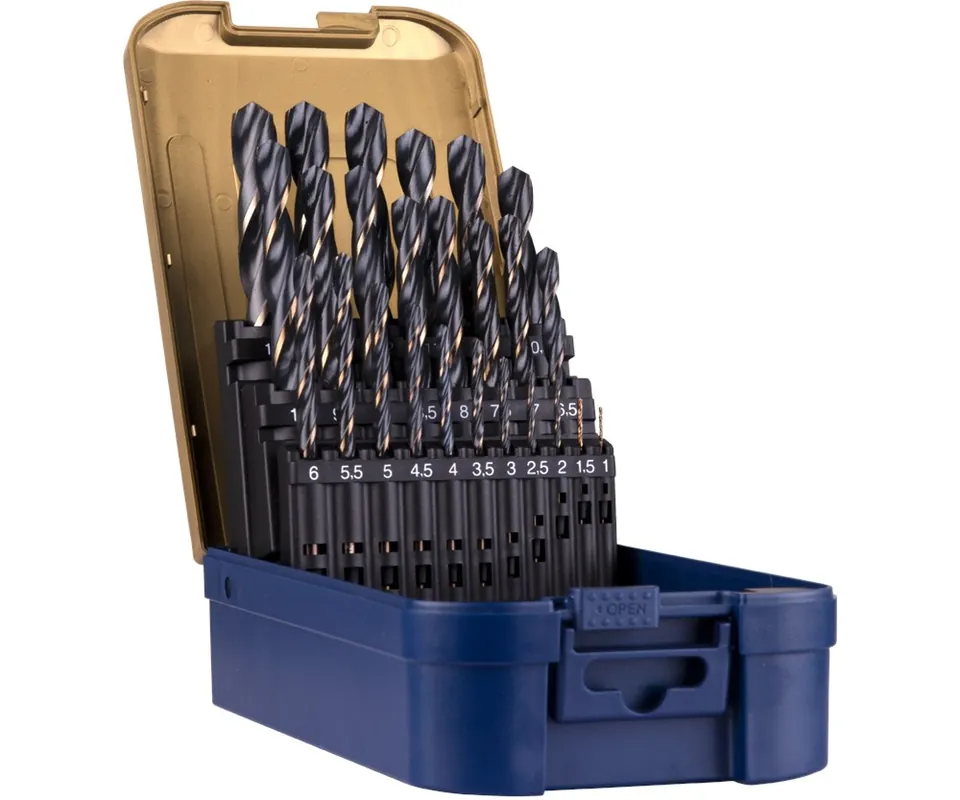 SPIRAALBORENSET '101 - PRECISE', DIN 338, 25-DLG, ø1-13 ABS