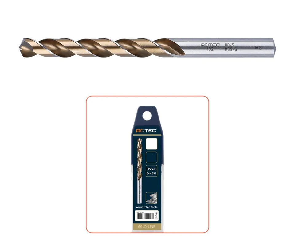 HSS-G SPIRAALBOOR, DIN 338, TYPE HD-S, ø8,8
