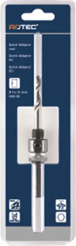 QUICK-LOCK ADAPTER, 6-KNT. 9, TBV. GATZAGEN ø14-30