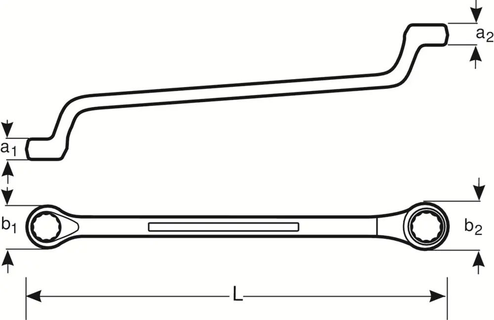 RINGSLEUTEL DOORGEZET 12-13MM