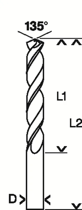 PRO METAL HSS-G BOOR, 2,5X30X57 MM 10X