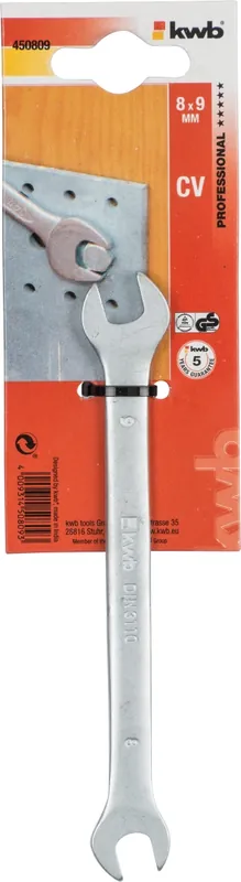 STEEKSLEUTEL CV 8 X 9 MM