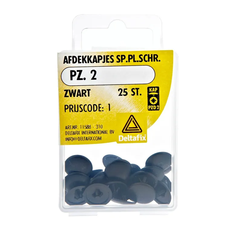 AFDEKKAP SPAANPLAATSCHROEF KK ZWART PZD-2 25ST