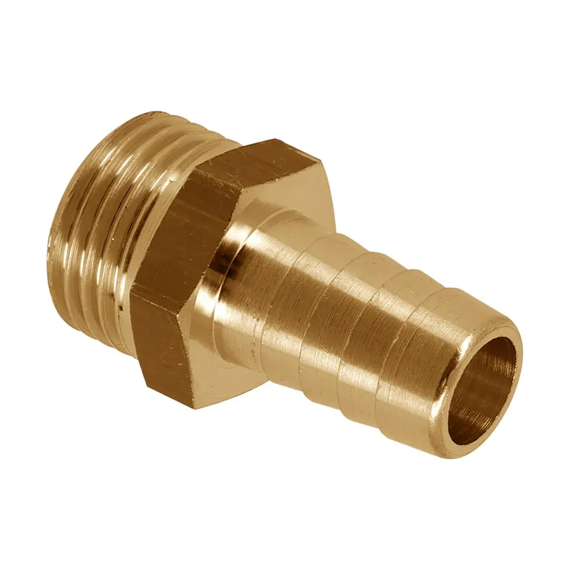 BONFIX DRAAD MESSING SLANGPILAAR 1/4" BUITENDRAAD X 10 MM