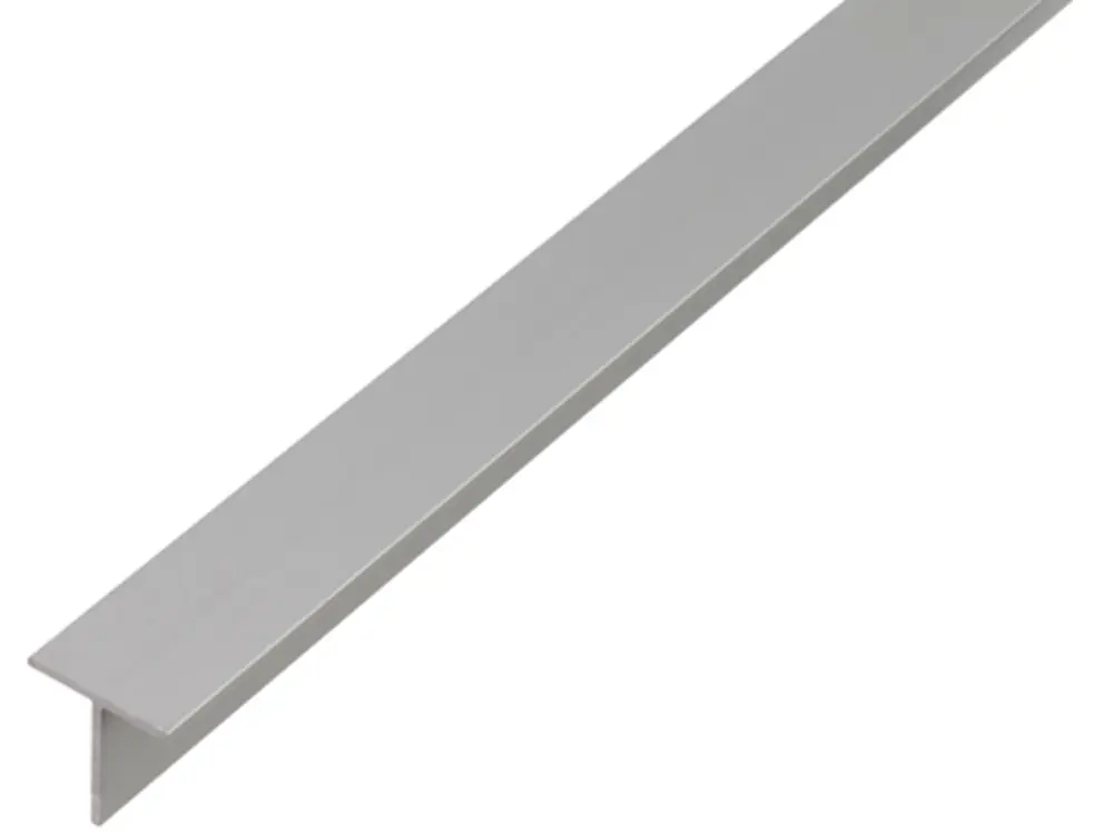 ALUMINIUM T PROFIEL ZILVER 15 X 15 X 1.5 1 METER