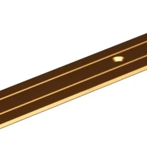 BESCHERM PROFIEL ALUMINIUM GOUD 24,5X10X1,5 1 METER