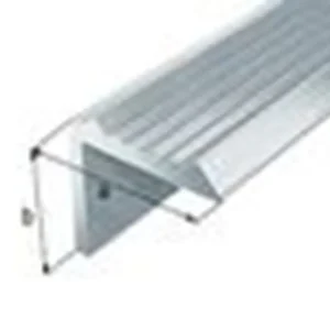 TRAPKANT,ALU ZIL,ELOX 20X20X1,8/1