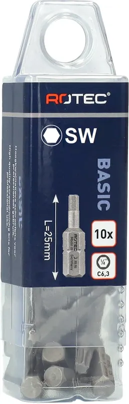 SCHROEFBIT BASIC, C6.3, SW 4X25