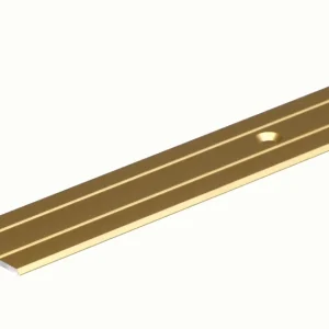 TRAPKANT,ALU GOUD ELOX 25X10X1,5/2M