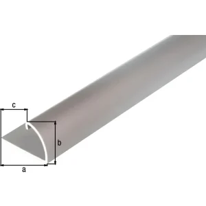 END PROFIEL ALUMINIUM ZILVER 24,5X13,5 1 METER