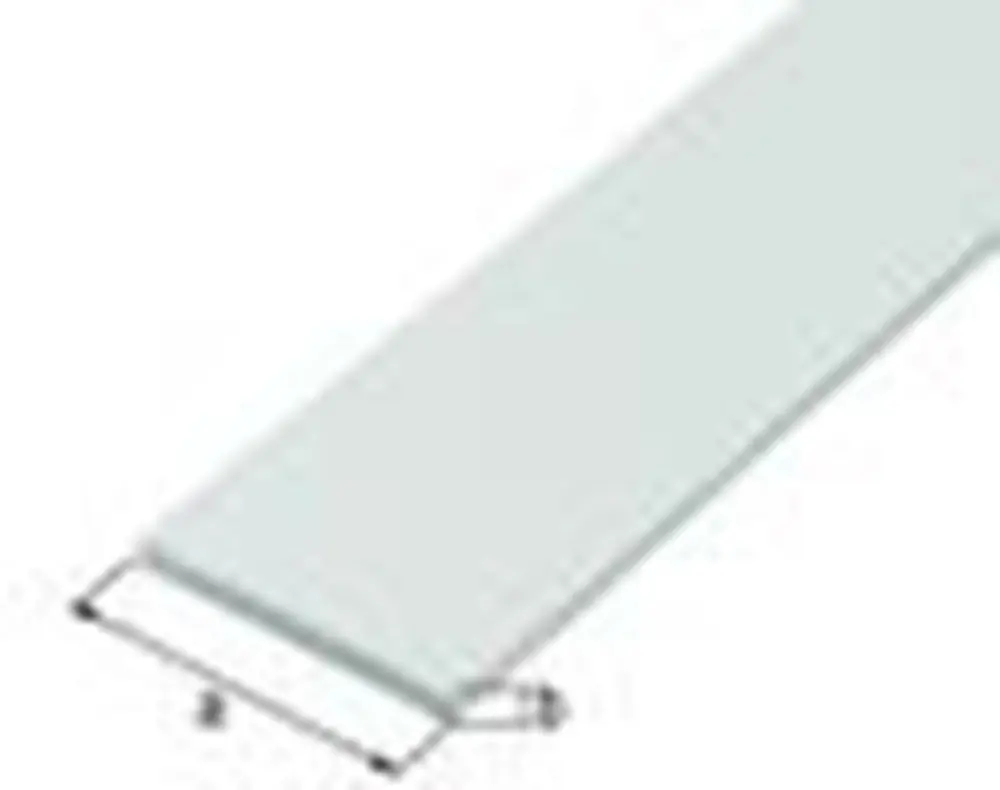 PLATTE STRIP, PVC WIT, 30X3/1M