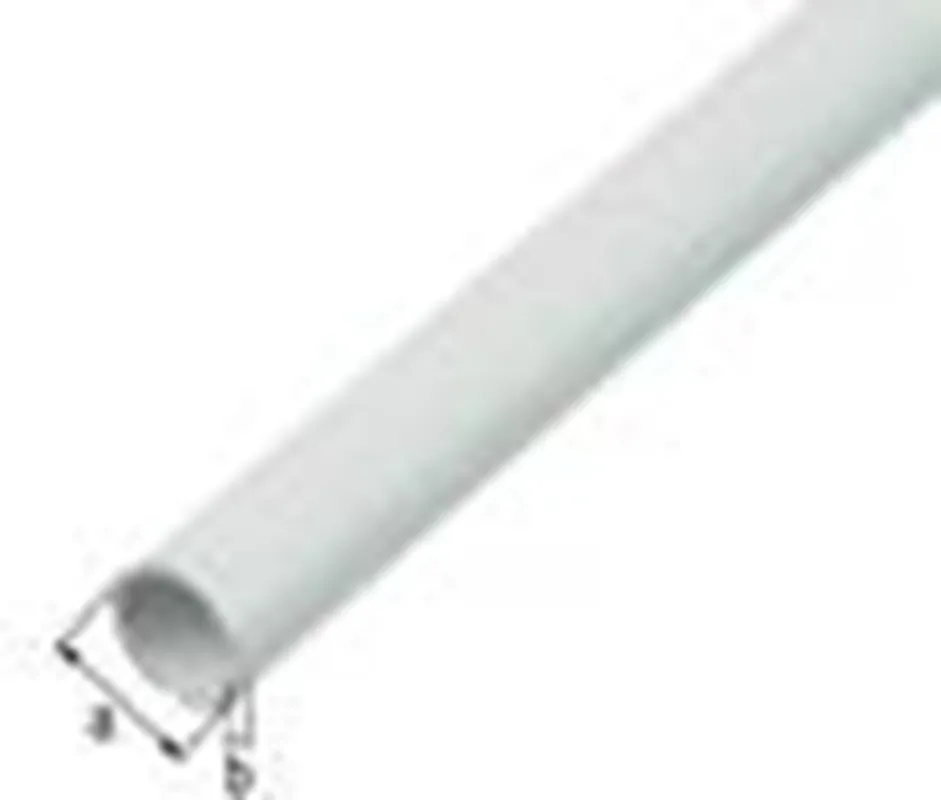 RONDE BUIS PVC WIT 12X1 1METER