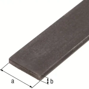 STALEN PLATTE STANG RUW 15 X 5 1 METER