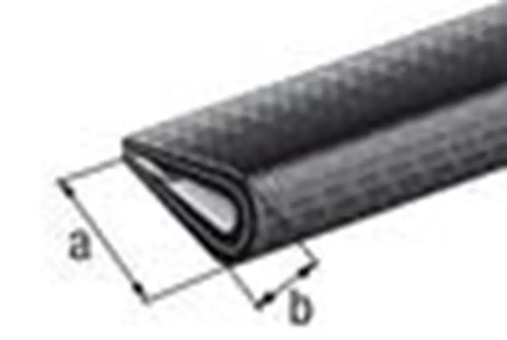 KANTBESCH.PROF.PVC ZWART10X7/1,5M