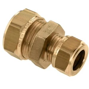 BONFIX KNEL MESSING RECHTE VERLOOPKOPPELING 28 X 22 MM