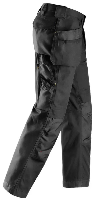 CANVAS+ BROEK MET HOLSTERPOCKETS, ZWART - ZWART (0404), 050
