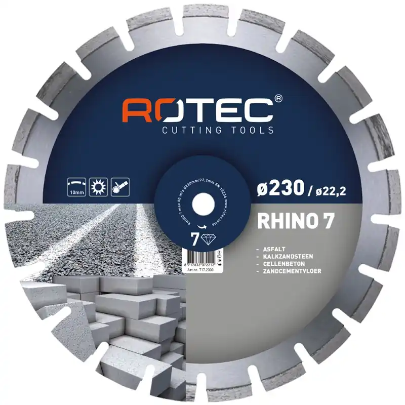 DIAMANTZAAGBLAD 'RHINO 7 / DA 3000', ø230X2,4Xø22,2