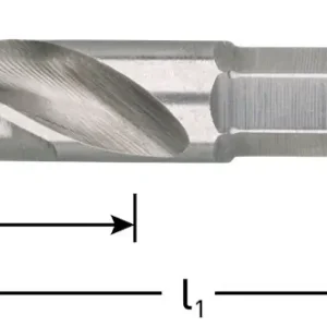 HSS-G BOORBIT DIN 3126, 1/4"-E6.3, ø7,0