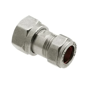 BONFIX CHROOM 2-DELIGE KOPPELING M24 X 15 MM KNEL