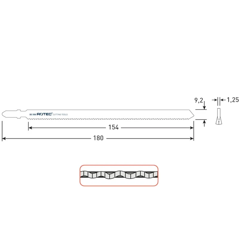 DECOUPEERZAAGBLAD DC550 / T718BF
