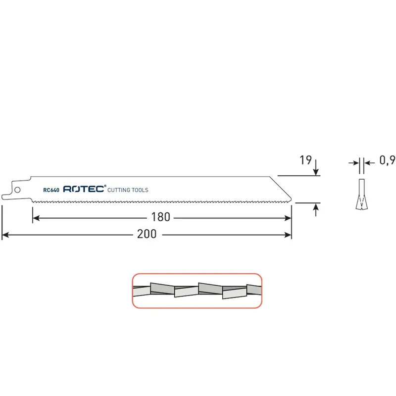 RECIPROZAAGBLAD RC640 / S1122BF