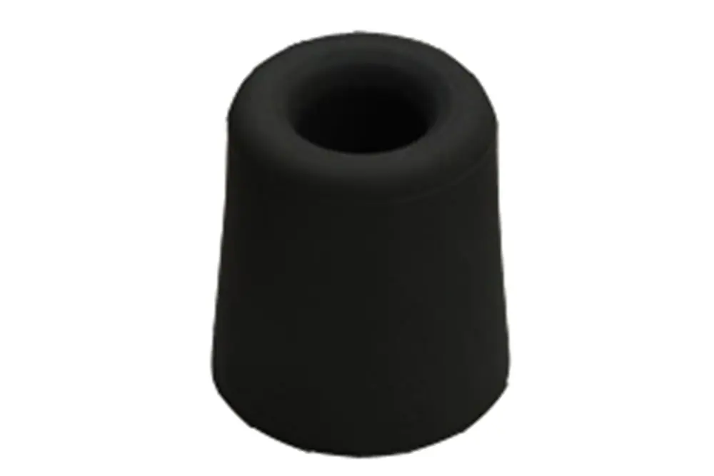 DBR 24 BE / DEURBUFFER RUBBER ZWART ø30X24MM
