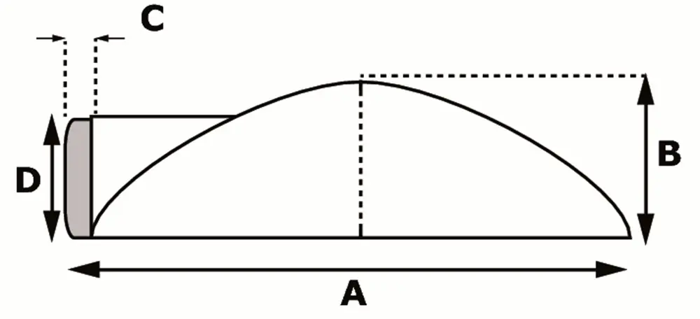 DST V ZB 85SF / DEURSTOPPER V M. ZIJBUFFER 85X26MM RVS
