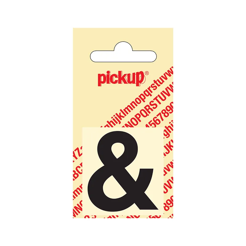 PLAKLETTER HELVETICA 40 MM ZWART &