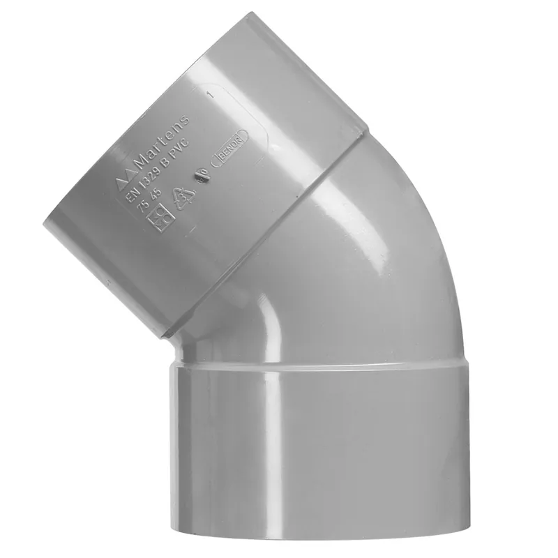 BOCHT PVC 2X LIJMMOF Ø 110MM 45º