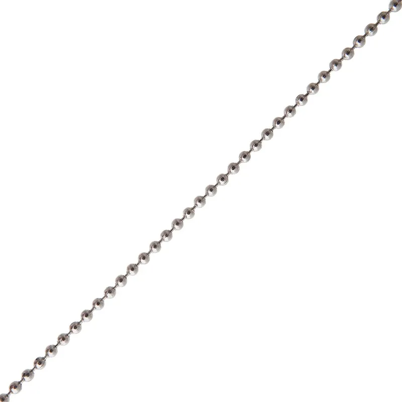 KOGELKETTING MESSING CHROOM 3.6MM PRIJS PER METER