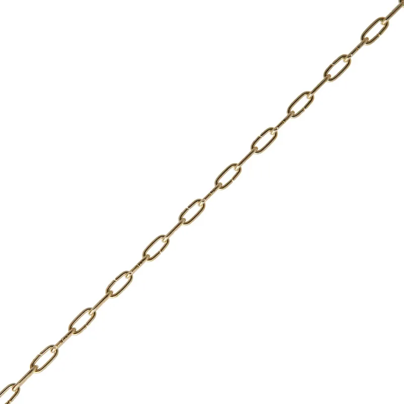 KLOKKETTING VERMESS. 6.4X1.1MM PRIJS PER METER
