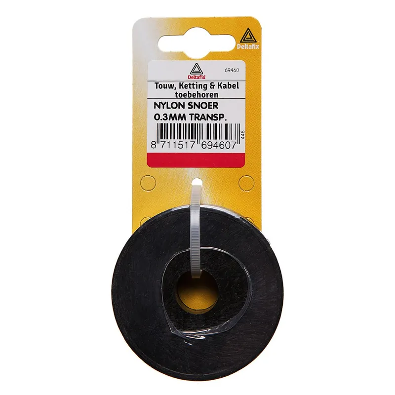 SNOER NYLON TRANSPARANT 25 M X 0.3MM 1ST