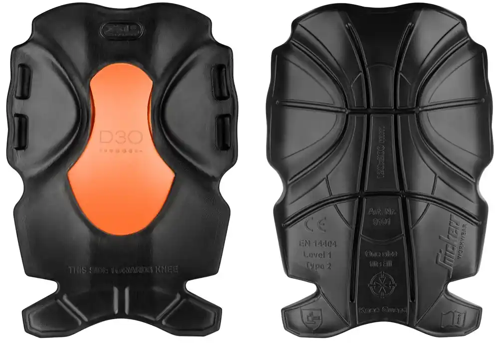 XTR KNIEBESCHERMERS, ZWART - ORANJE (0405), ONE SIZE
