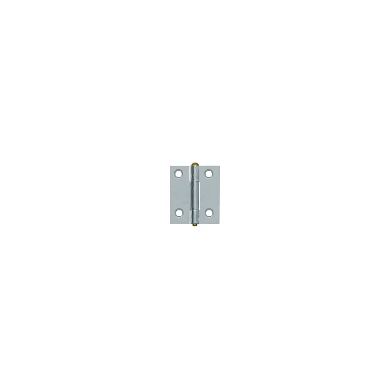 ONGELAGERD SMAL SCHARNIER/25X21X1.0/RECHTHOEK/STAAL VERZINKT