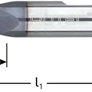 VHM VINGERFREES, SILVER-LINE, KORT, TIALN-GECOAT, ø16